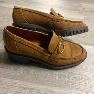 Marc Fisher Tan Suede Loafers